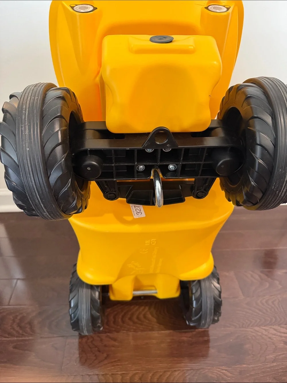 Caterpillar Dump Truck Yellow Ride-On Construction Tractor for Kids!